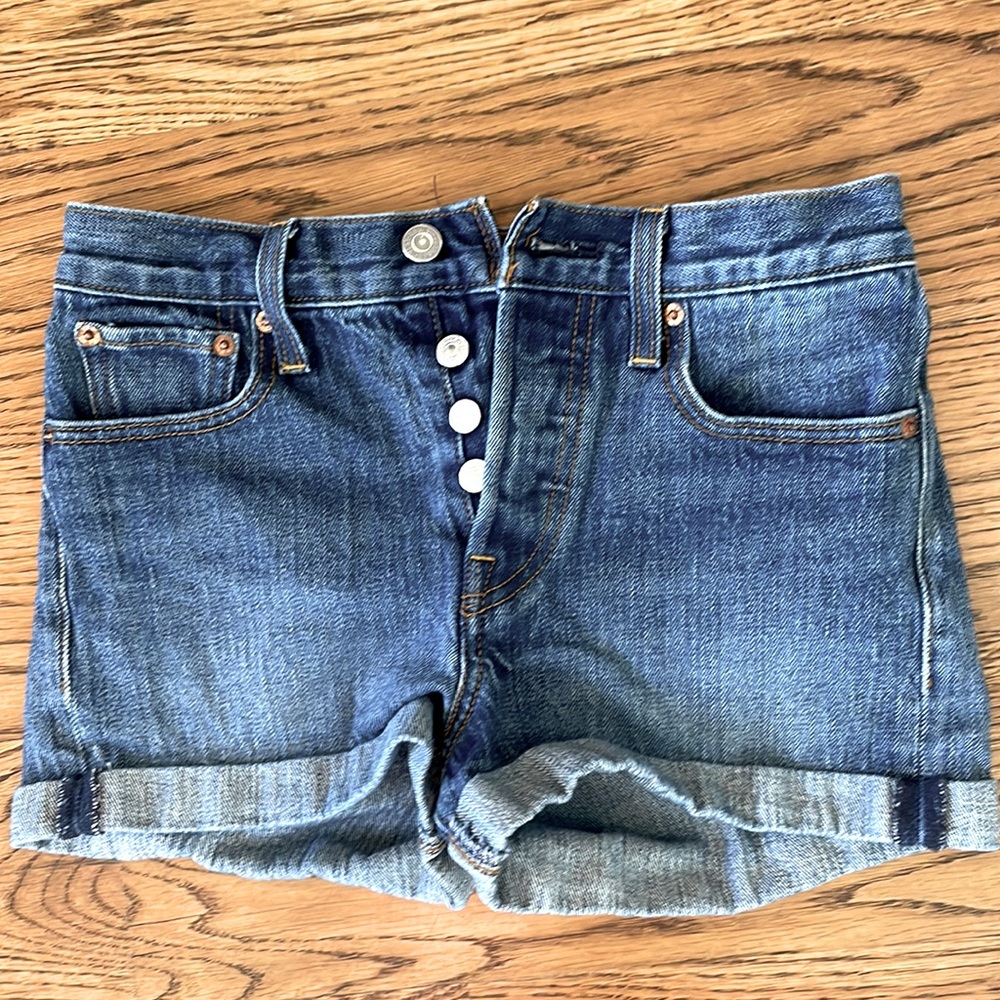 Womens Levi Jeans blue Jean shorts
